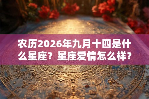 农历2026年九月十四是什么星座?星座爱情怎么样? 农历2026年九月十四是什么星座?星座爱情怎么样?