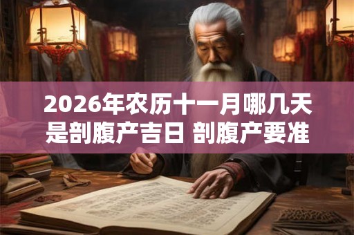 2026年农历十一月哪几天是剖腹产吉日 剖腹产要准备什么