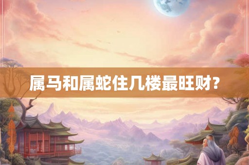 属马和属蛇住几楼最旺财？
