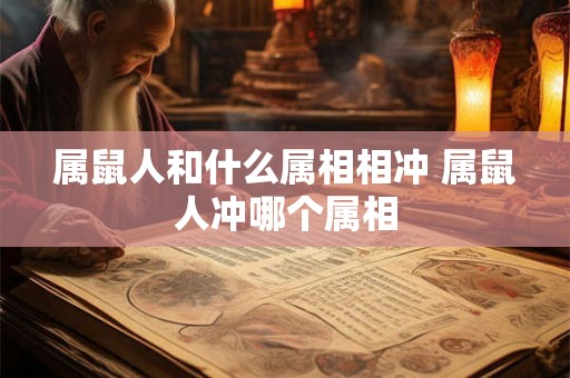 属鼠人和什么属相相冲 属鼠人冲哪个属相