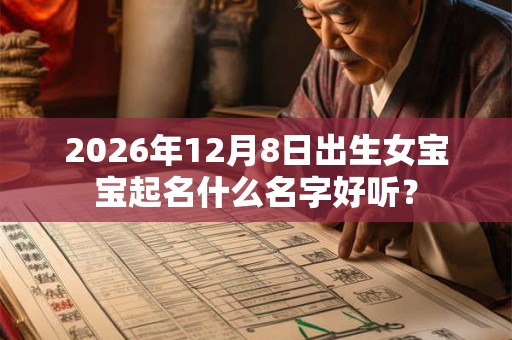 2026年12月8日出生女宝宝起名什么名字好听？