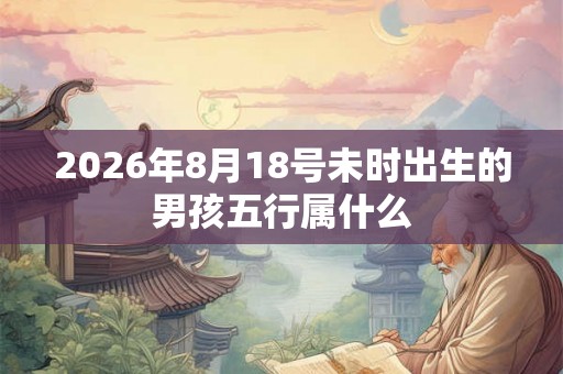 2026年8月18号未时出生的男孩五行属什么