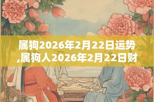 属狗2026年2月22日运势,属狗人2026年2月22日财运,生肖狗2026年2月22日运势