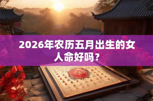 2026年农历五月出生的女人命好吗? 2026年农历五月出生的女人命好吗?