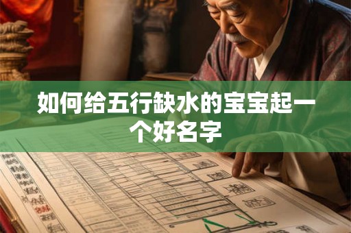 如何给五行缺水的宝宝起一个好名字 如何给五行缺水的宝宝起一个好名字