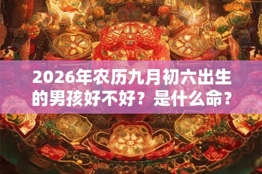 2026年农历九月初六出生的男孩好不好？是什么命？