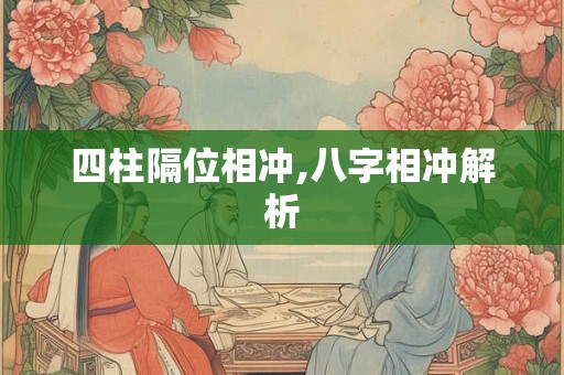 四柱隔位相冲,八字相冲解析