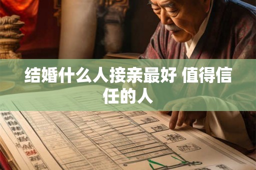 结婚什么人接亲最好 值得信任的人