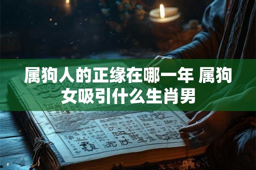 属狗人的正缘在哪一年 属狗女吸引什么生肖男