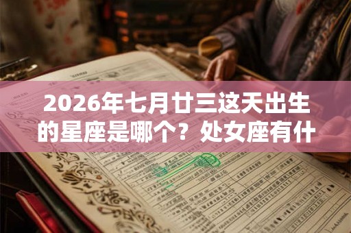 2026年七月廿三这天出生的星座是哪个?处女座有什么特点 2026年七月廿三这天出生的星座是哪个?处女座有什么特点