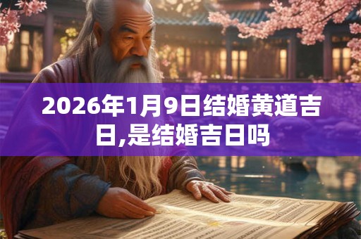 2026年1月9日结婚黄道吉日,是结婚吉日吗
