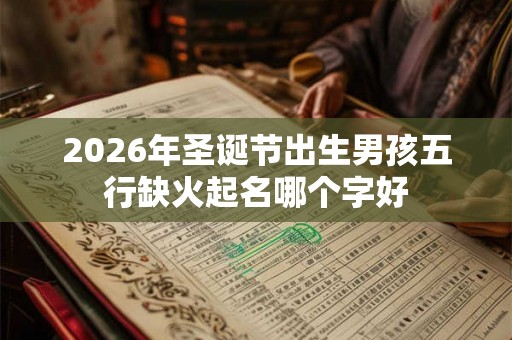 2026年圣诞节出生男孩五行缺火起名哪个字好