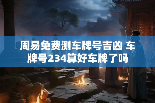 周易免费测车牌号吉凶 车牌号234算好车牌了吗