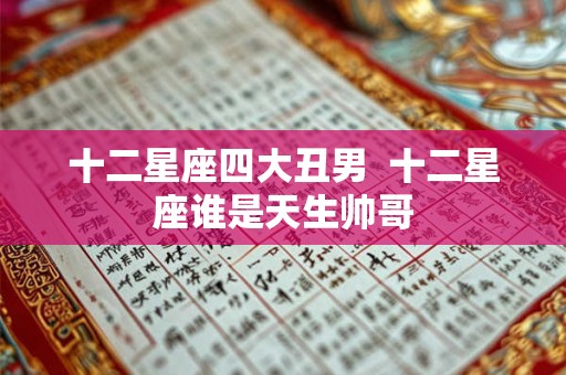 十二星座四大丑男 十二星座谁是天生帅哥 十二星座四大丑男 十二星座谁是天生帅哥