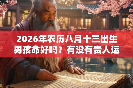 2026年农历八月十三出生男孩命好吗？有没有贵人运？