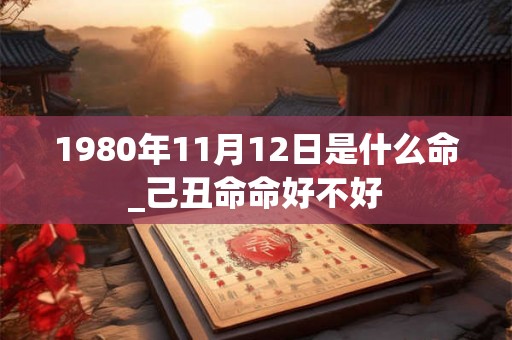 1980年11月12日是什么命_己丑命命好不好 1980年11月12日是什么命_己丑命命好不好