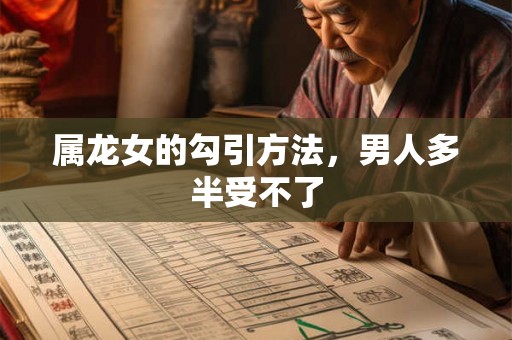 属龙女的勾引方法,男人多半受不了 属龙女的勾引方法,男人多半受不了