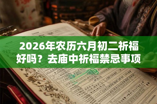 2026年农历六月初二祈福好吗？去庙中祈福禁忌事项？