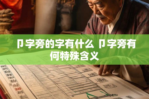 卩字旁的字有什么 卩字旁有何特殊含义