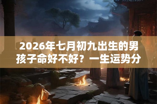 2026年七月初九出生的男孩子命好不好？一生运势分析