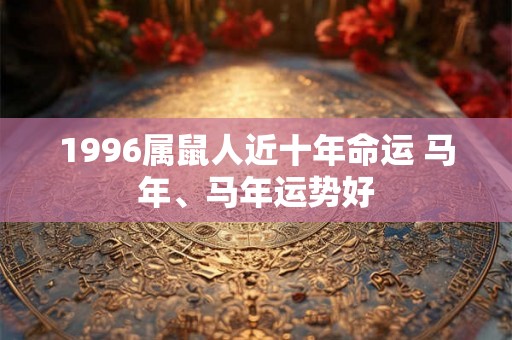 1996属鼠人近十年命运 马年、马年运势好