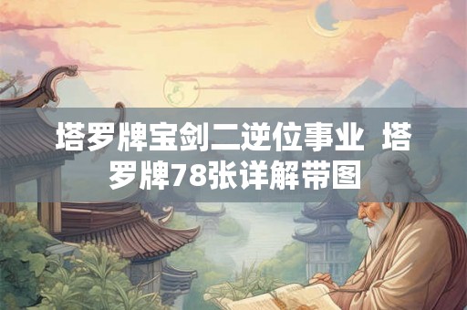 塔罗牌宝剑二逆位事业  塔罗牌78张详解带图