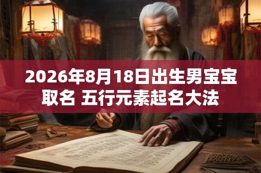 2026年8月18日出生男宝宝取名 五行元素起名大法
