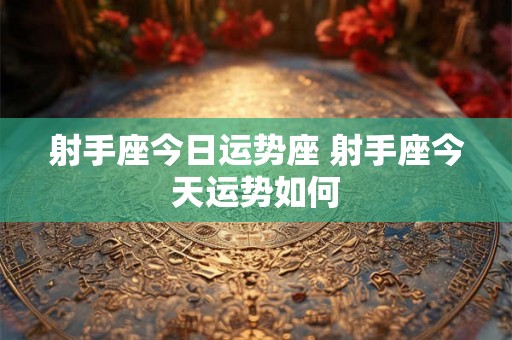 射手座今日运势座 射手座今天运势如何