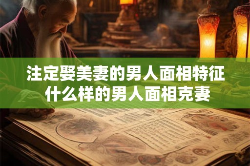 注定娶美妻的男人面相特征 什么样的男人面相克妻