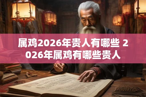属鸡2026年贵人有哪些 2026年属鸡有哪些贵人