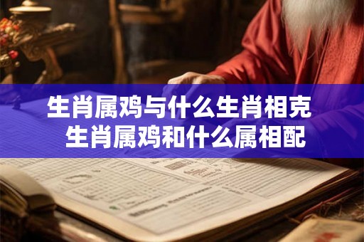 生肖属鸡与什么生肖相克  生肖属鸡和什么属相配