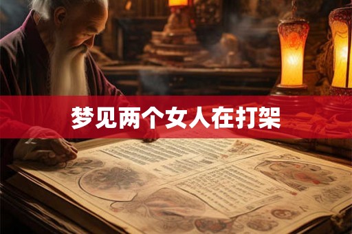梦见两个女人在打架