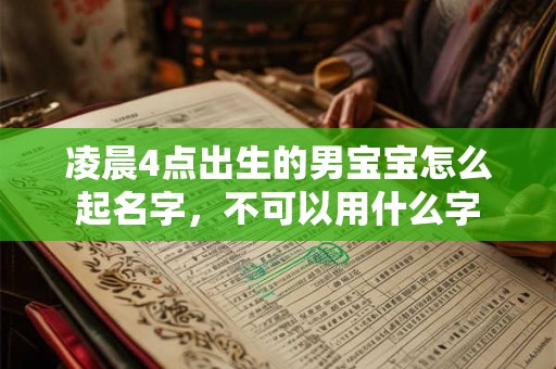 凌晨4点出生的男宝宝怎么起名字,不可以用什么字 凌晨4点出生的男宝宝怎么起名字,不可以用什么字