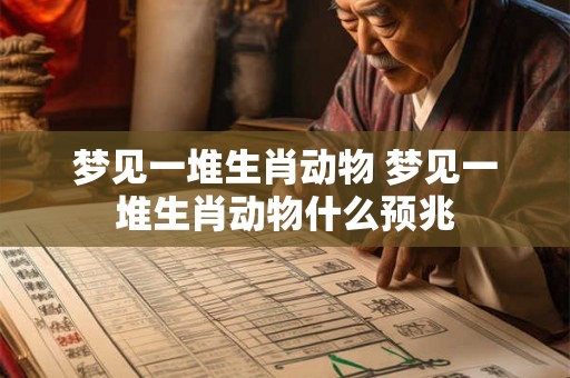 梦见一堆生肖动物 梦见一堆生肖动物什么预兆