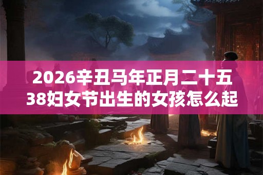 2026辛丑马年正月二十五38妇女节出生的女孩怎么起名？