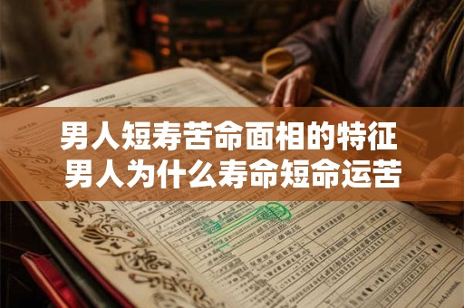 男人短寿苦命面相的特征 男人为什么寿命短命运苦