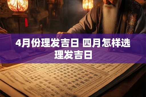 4月份理发吉日 四月怎样选理发吉日