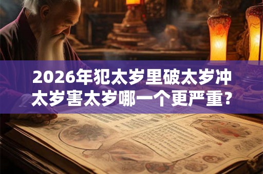2026年犯太岁里破太岁冲太岁害太岁哪一个更严重？