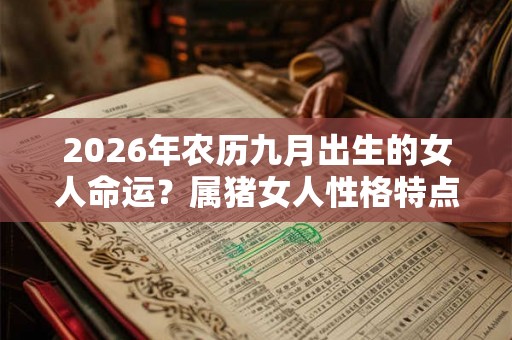 2026年农历九月出生的女人命运？属猪女人性格特点？