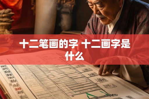 十二笔画的字 十二画字是什么
