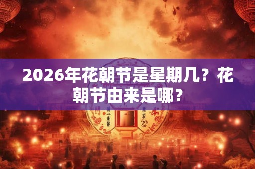 2026年花朝节是星期几?花朝节由来是哪? 2026年花朝节是星期几?花朝节由来是哪?