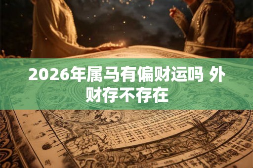 2026年属马有偏财运吗 外财存不存在