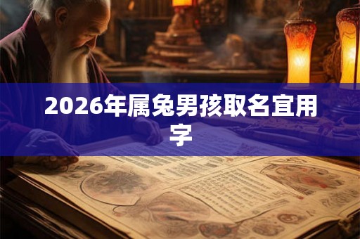 2026年属兔男孩取名宜用字