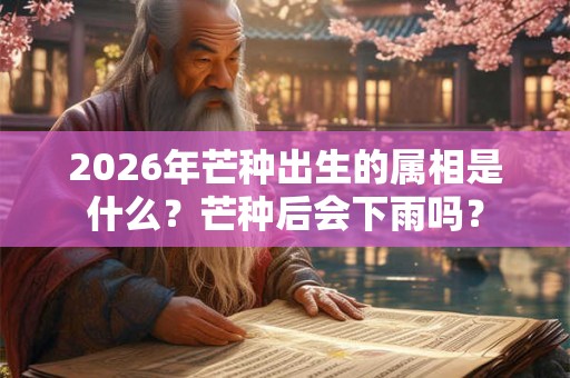 2026年芒种出生的属相是什么？芒种后会下雨吗？