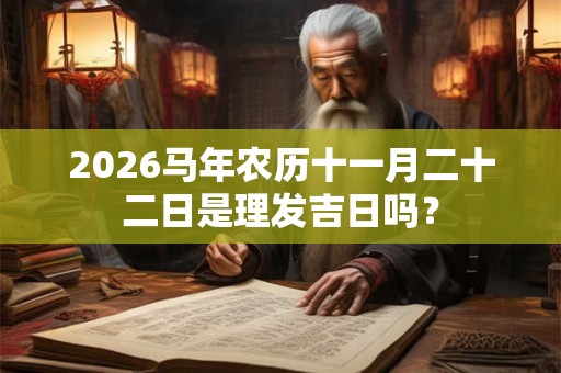 2026马年农历十一月二十二日是理发吉日吗？