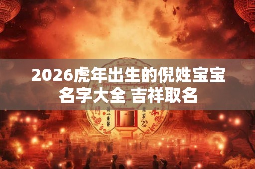 2026虎年出生的倪姓宝宝名字大全 吉祥取名