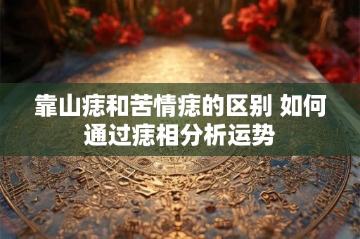 靠山痣和苦情痣的区别 如何通过痣相分析运势