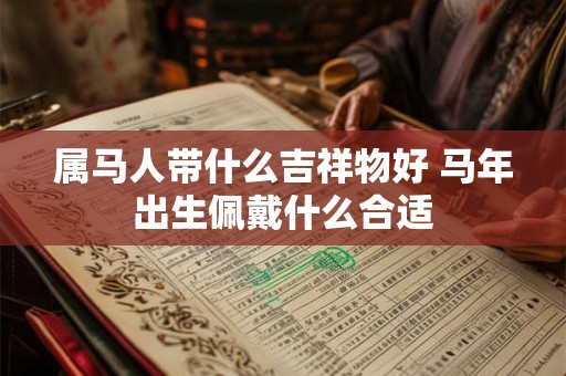 属马人带什么吉祥物好 马年出生佩戴什么合适