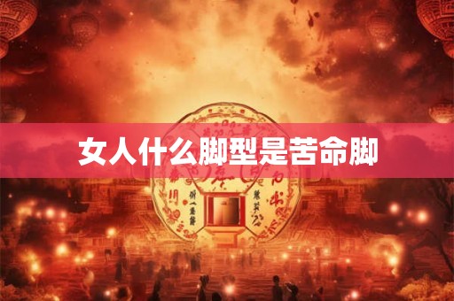 女人什么脚型是苦命脚 女人什么脚型是苦命脚