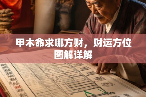 甲木命求哪方财，财运方位图解详解